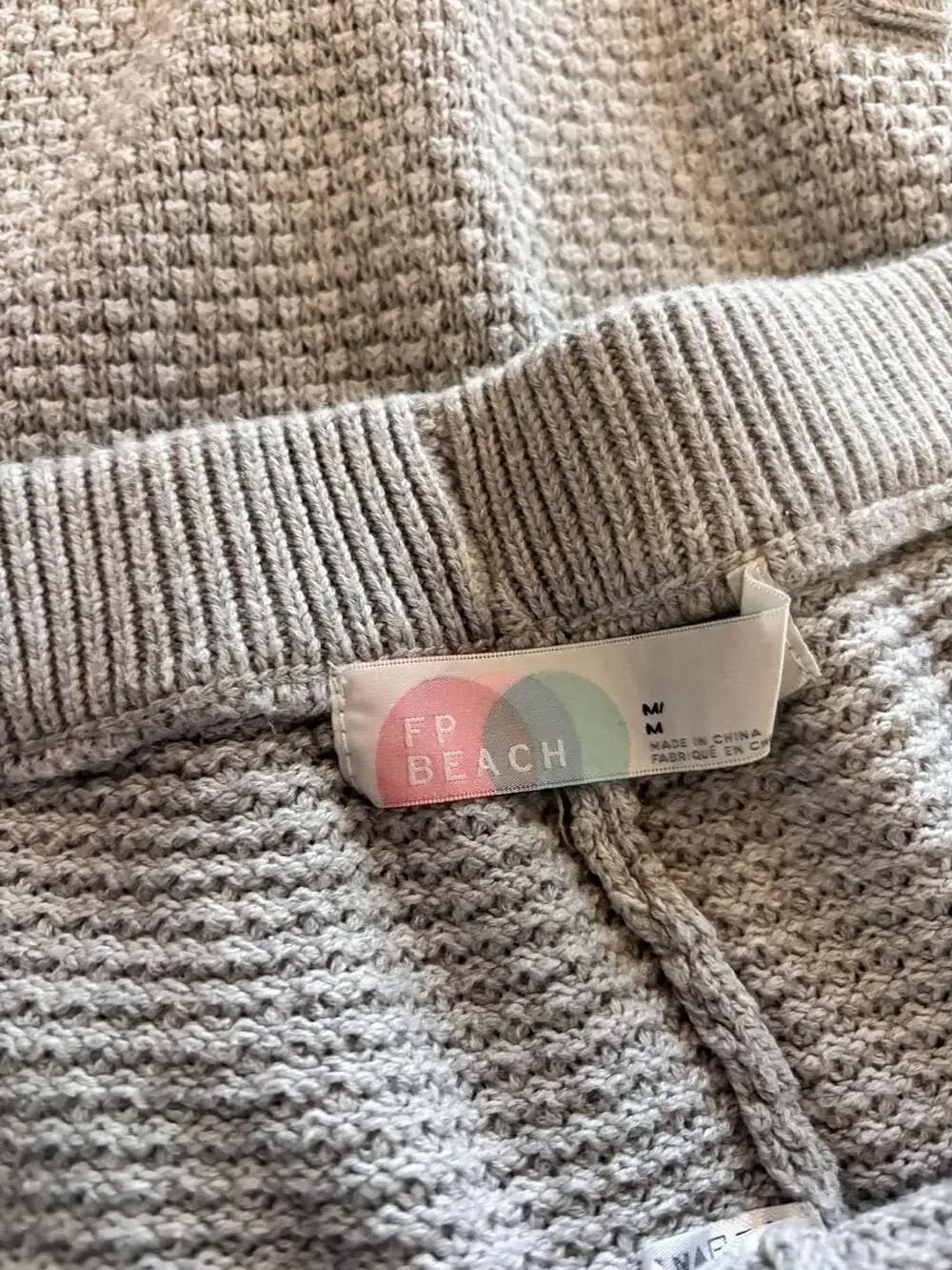 Free People Hailee Set Size M Grey Knit Sweater